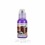 Краска для художественной татуировки World Famous Tattoo Ink, Galaxy Purple, 30 мл