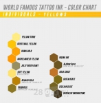 Краска для художественной татуировки World Famous Tattoo Ink, Great Wall Yellow, 30 мл