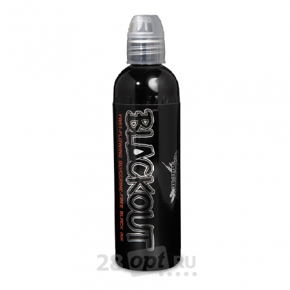 Краска для художественной татуировки World Famous Tattoo Ink, Blackout, 15 мл