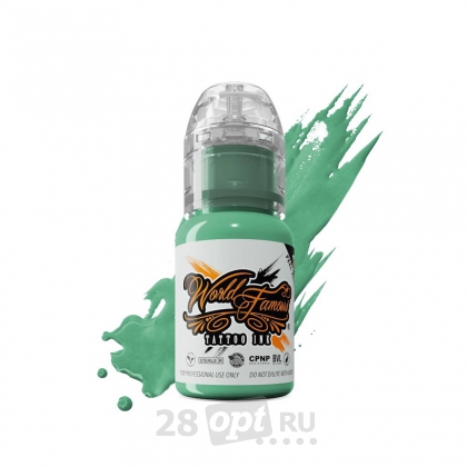 Краска для художественной татуировки World Famous Tattoo Ink, Columbus Seafoam, 15 мл
