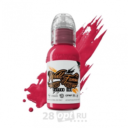 Краска для художественной татуировки World Famous Tattoo Ink, Deep Sakura, 30 мл