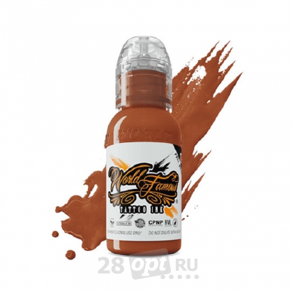 Краска для художественной татуировки World Famous Tattoo Ink, Jay Freestyle Brown, 30 мл