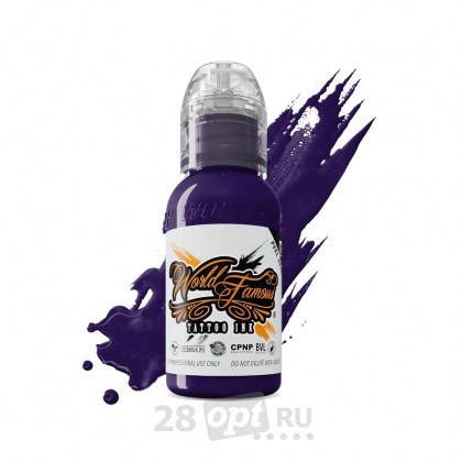 Краска для художественной татуировки World Famous Tattoo Ink, Jay Freestyle Purple, 30 мл