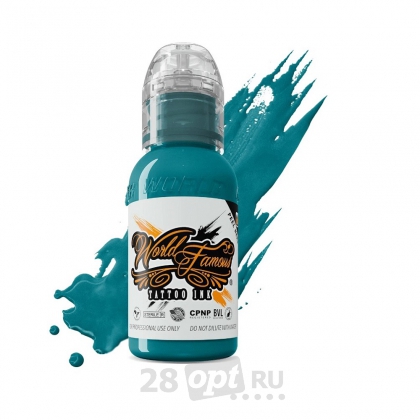 Краска для художественной татуировки World Famous Tattoo Ink, Jay Freestyle Turquoise, 30 мл