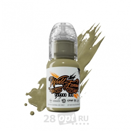 Краска для художественной татуировки World Famous Tattoo Ink, Jolly Green Giant, 15 мл