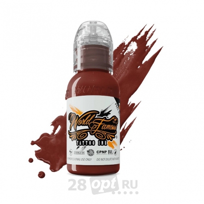 Краска для художественной татуировки World Famous Tattoo Ink, Milk Chocolate, 15 мл