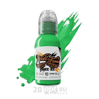 Краска для художественной татуировки World Famous Tattoo Ink, Mint Green, 30 мл
