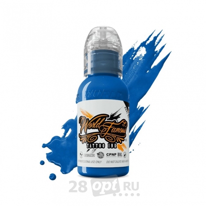 Краска для художественной татуировки World Famous Tattoo Ink, Niagara Blue, 30 мл