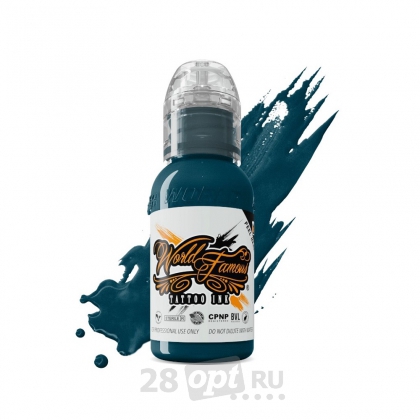 Краска для художественной татуировки World Famous Tattoo Ink, Pancho Blue, 30 мл