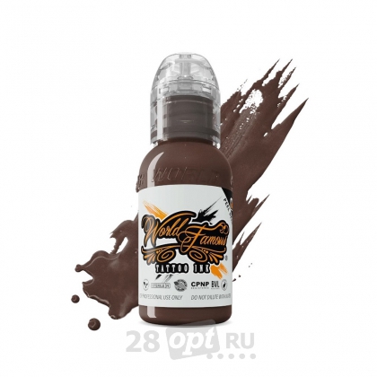 Краска для художественной татуировки World Famous Tattoo Ink, Pancho Brown, 30 мл