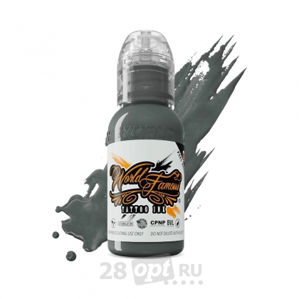 Краска для художественной татуировки World Famous Tattoo Ink, Poch Muted Storms Hail, 30 мл