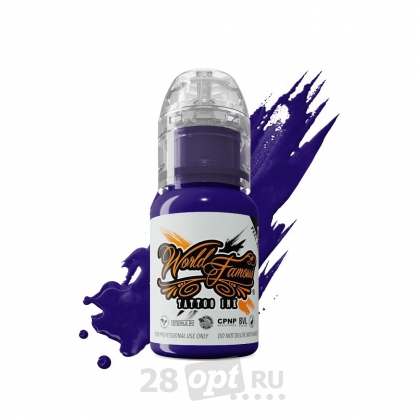 Краска для художественной татуировки World Famous Tattoo Ink, Purple Haze, 15 мл