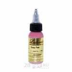 Уцененный товар Краска для художественной татуировки LushColor, Rose pink, 30 мл