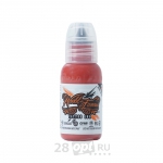 Краска для художественной татуировки World Famous Tattoo Ink, Oleg Brick Red, 30 мл