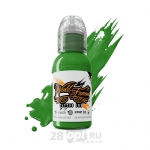 Краска для художественной татуировки World Famous Tattoo Ink by Sarah Miller, Loki Green, 30 мл