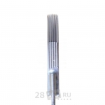 Иглы для художественной татуировки KWADRON с длинной заточкой, Soft Edge Magnum 17, 0,30 мм, коробка 50 шт.