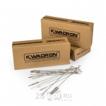 Иглы для художественной татуировки KWADRON с длинной заточкой, Soft Edge Magnum 17, 0,30 мм, коробка 50 шт.