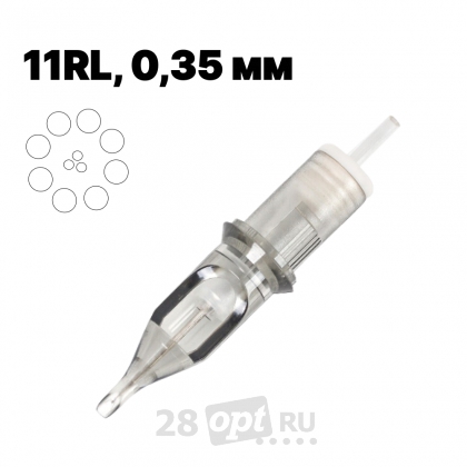 Картриджи для художественной татуировки EZ Revolution RC1011HRL Round Liner 11, коробка 20 шт.